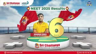 Sri Chaitanya Dominates NEET 2025 | AIR 1, 5, 6, 8, 10 | Top Ranks from Classroom Program