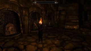 Skyrim SE Shadowtech ELFX hardcore interior, Bleakfalls Barrow