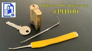 (239) 6 pin ERA Euro cylinder snapped in half picked for the PHpicker 100 sub giveaway