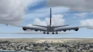 [P3D] Airbus A380-861 Landing in OMDB (Dubai)