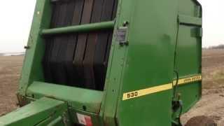 JOHN DEERE 530 BELT BALER ROUND BALER HAY STRAW STRING TIE BALE