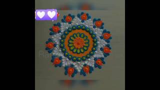 Easy rangoli design#dipawali#rangoli#easy#design#YouTube#shorts#viral video#bhumika