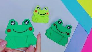 DIY|Origami paper frog|Оригами лягушка из бумаги