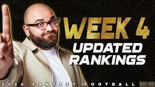 Week 4 Updated Rankings - 2024 Fantasy Football