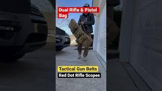 Rifle Pistol Shotgun Bag, Tactical Gun Belt & Red dot Scope #guns #pistol #shotgun #ar15 #rifle