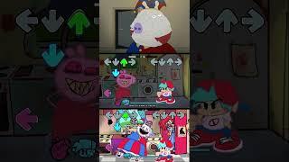 Peppa Pig & POMNI | PEPPA.EXE Vs AMAZING DIGITAL CIRCUS Mods in FNF comparison #digitalcircus #pomni
