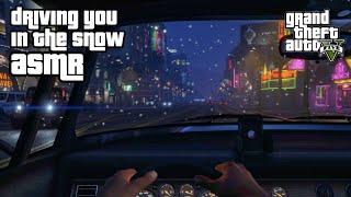 GTA ASMR ️ Driving You Home While It's Snowing ️ Ear to Ear Whispers