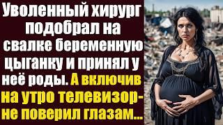 Уволенный хирург подобрал на свалке беременную цыганку и принял у неё роды. А включив на утро...