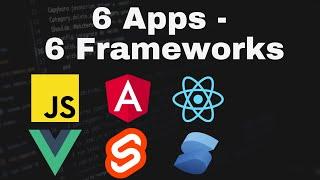 Ich habe die gleiche App 6mal programmiert | Welches JS Framework ist das Beste?