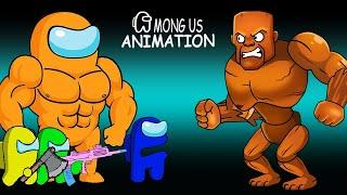 Super Among Us Vs. Giant Tung Tung Tung Sahur - ITALIAN ANIMALS | Among Us Funny Animation