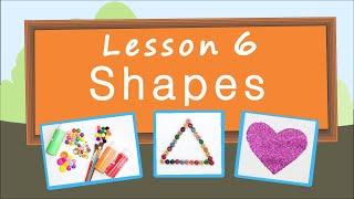 Shapes. Lesson 6. Educational video for children (Early childhood development).