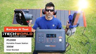 iTechworld PS2000 Portable Power Station with 300W Solar Blanket - Review