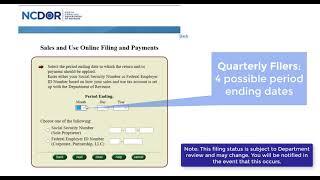 Online File & Pay - Sales and Use Tax Due in Multiple Counties in NC