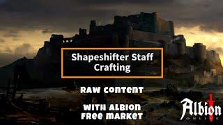 Albion Online Crafting Prowling Staff - RAW FOOTAGE with Albion Free Market