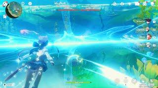 Sword of the Gorge Twin Cortana & Murgleis underwater Fontaine Secret Boss - Genshin Impact