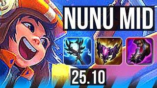 NUNU & WILLUMP vs EKKO (MID) | 7 solo kills, Legendary, 500+ games | EUW Diamond | 25.10