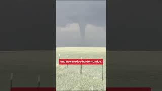 Tornado Near Oklahoma-Texas Border Caught on Camera | McAlester Storm Damage Cleanup
