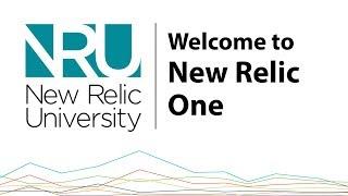 Welcome to New Relic One