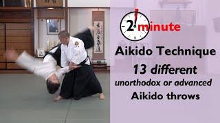 13 different Aikido nage waza or throws  - #aikido #aikidothrows #nagewaza #aikidocenterla