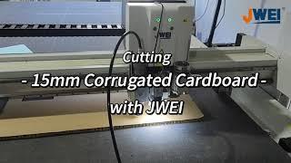 Cutting 15mm Corrugated Cardboard with JWEI Digital Cutter