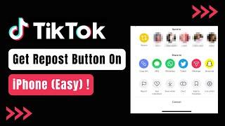 How To Get The Repost Button On Tiktok Iphone - Repost On Tiktok !