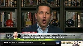 Adam Schefter BREAKING Maxx Crosby just became the Highest-Paid Non-Quarterback in NFL History