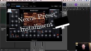 How to install Nexus Expansion packs into Logic Pro X