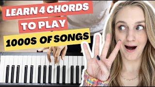 Learn 4 Easy Piano Chords to Play Thousands of Songs FAST