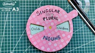 Singular - Plural words Project || Singular Plural words || School project || English working model