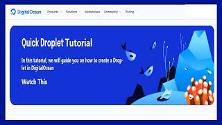 How to create a droplet in digitalocean