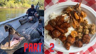 Louisiana Alligator (Catch*Clean*Cook) Part 2 Making Sausage, Sauce Piquante & Frying Gator