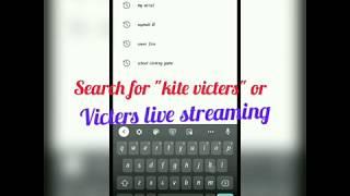 How to view first bell (victers live streaming) on mobile phones