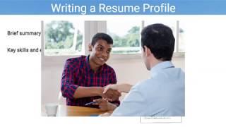 Resume Profile