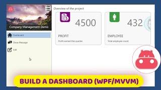 Build a modern DashBoard in WPF (MVVM)