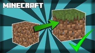 MINECRAFT | How to Make Dirt Into Grass! 1.15.2