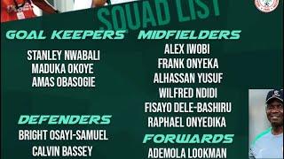 Super Eagles of Nigeria squad list for the 2025 AFCON qualifiers against Benin and Rwanda