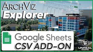 ArchViz Explorer | Google Sheets CSV Tutorial