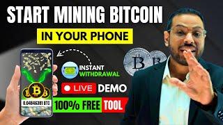 Start Mining Bitcoin In Your Mobile Phone #cryptomining #bitcoinmining