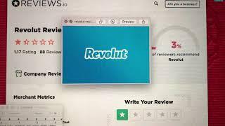 Revolut BAD Reviews - 1/5 Stars Avg Score