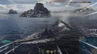 World of Warships - Mi Gneisenau acosado por 2 destructores random