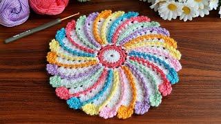 Perfect  crochet motif supla. 3D Super eye catching crochet knit. Everyone who saw it liked it