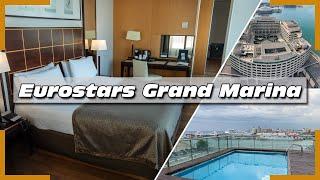 Eurostars Grand Marina Barcelona | Superior Room with Sea View | Hoteltour | Breakfast Buffet | 4K