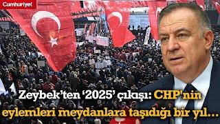 Tandoğan'da büyük miting! Zeybek: 2025 CHP'nin bütün bu eylemleri meydanlara taşıdığı bir yıl olacak