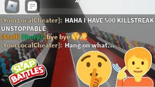 Surprising Hackers With [Staff] Chat Tag #3 | Slap Battles Roblox