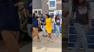 Lady in Yellow campaigns for Furry Friend