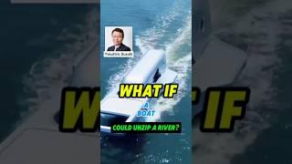 Zipper Ship: When Art Splits the River! #shortsvideo #doyouknow #YasuhiroSuzuki