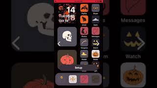 *iOS Home Screen idea* How to set up Halloween theme, widgets and wallpaper for iphone