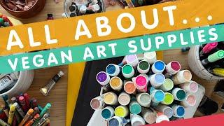 All about VEGAN ART MATERIALS! | Favourite art supplies | Chatty art video