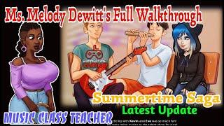 Miss Dewitt's Full Walkthrough | Summertime saga 0.20.1 | Music Class Teacher Complete Storyline