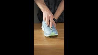 Cutting the Hoka Clifton 9 in half to see what's inside.